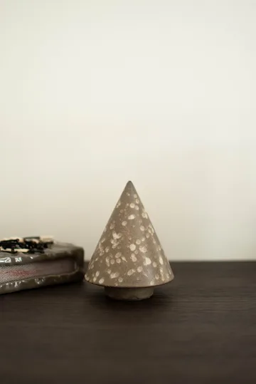 Peak tre dekorasjonsdetalj - Brown dot, Ø9 cm - DBKD