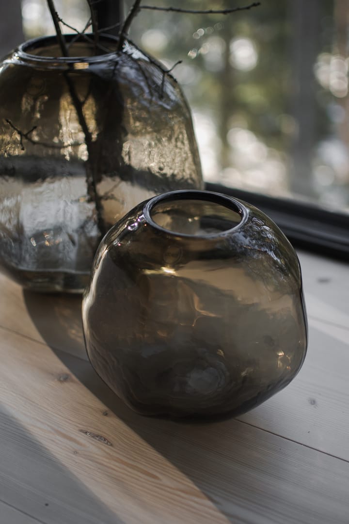 Pebble vase brun - Liten Ø 20 cm - DBKD