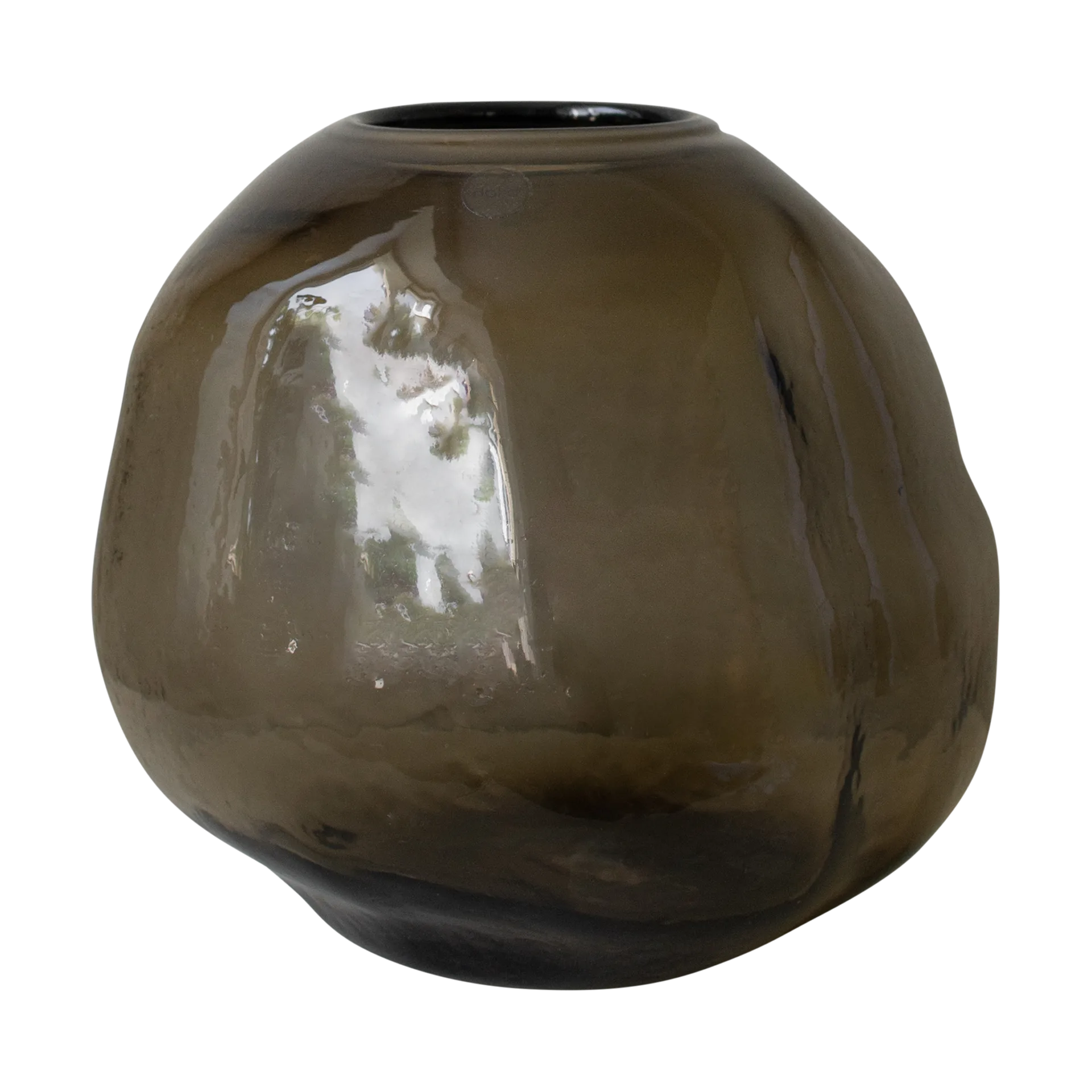 Pebble vase brun, Stor Ø 28 cm DBKD