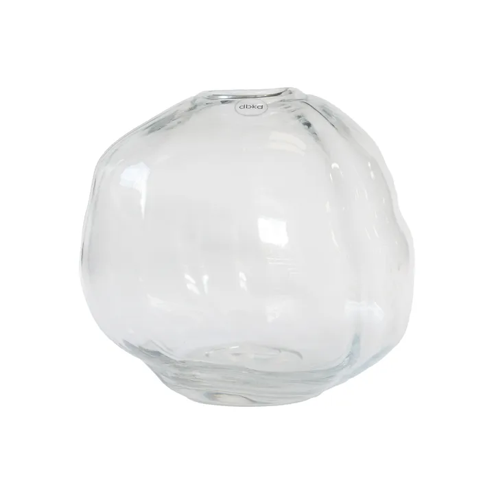 Pebble vase - Transparent, liten Ø20 cm - DBKD