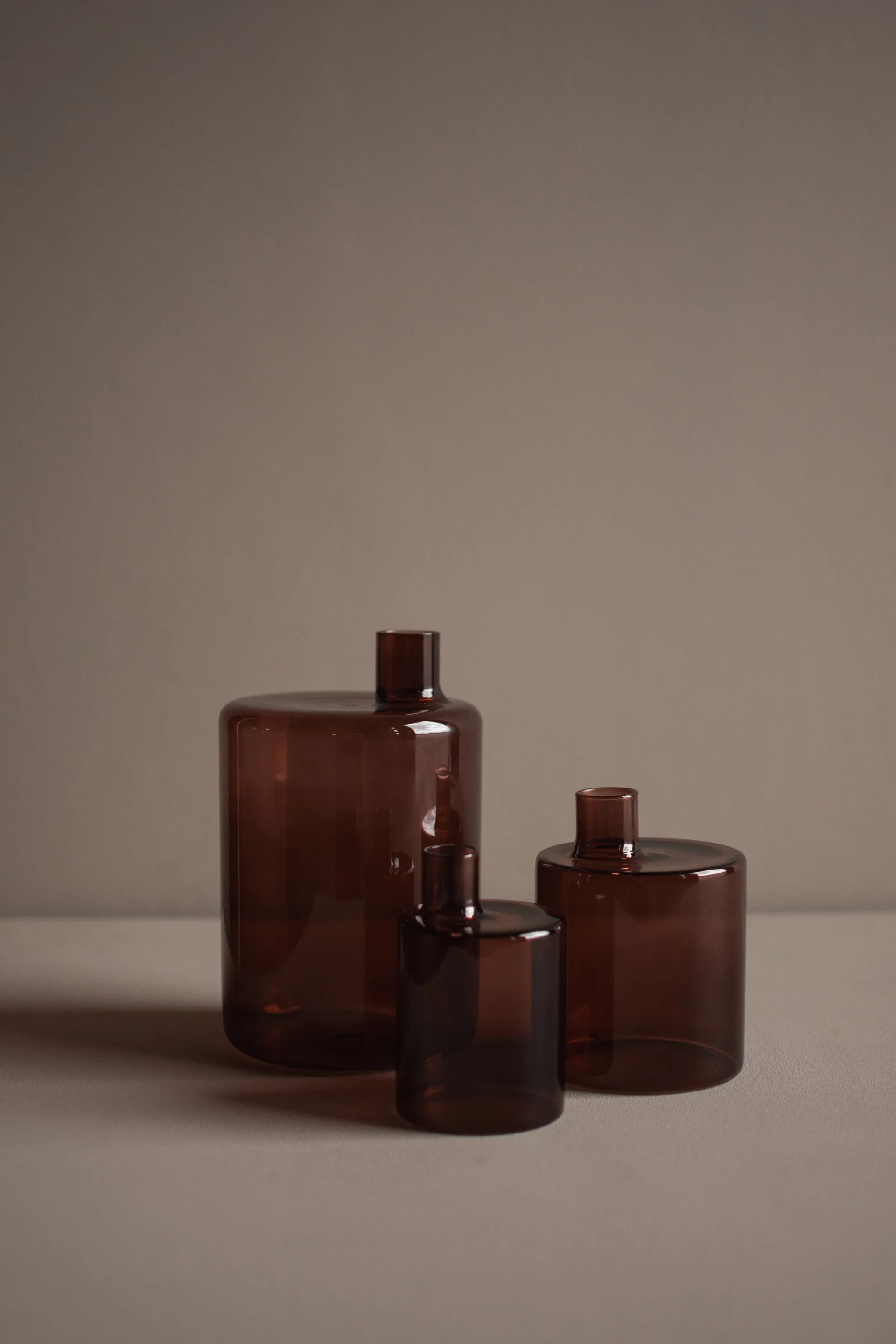 Pipe vase 21 cm, Dark red DBKD