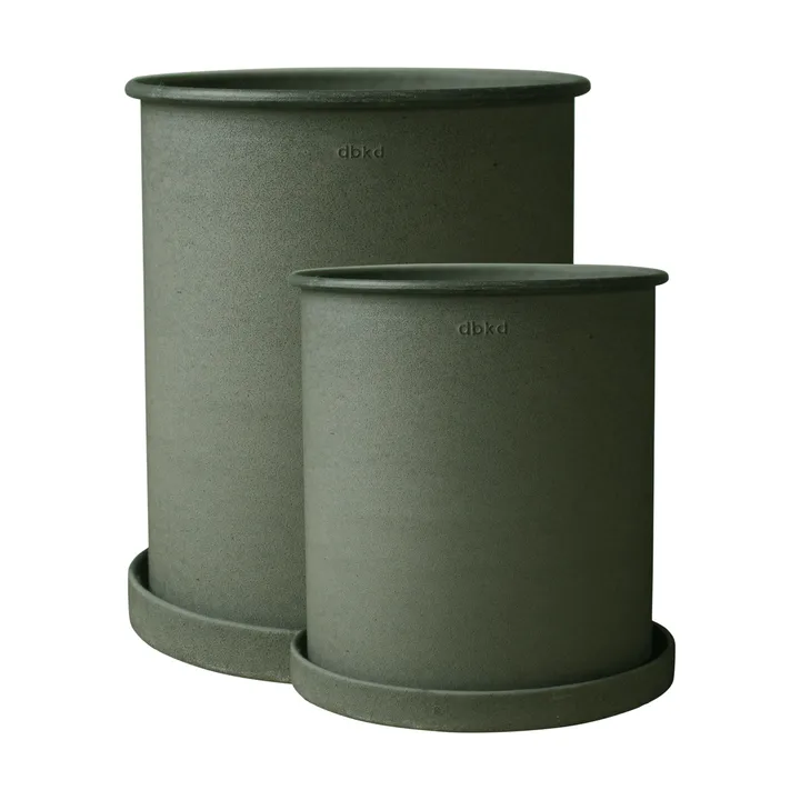 Plant pot krukke large 2-pakning - Green - DBKD
