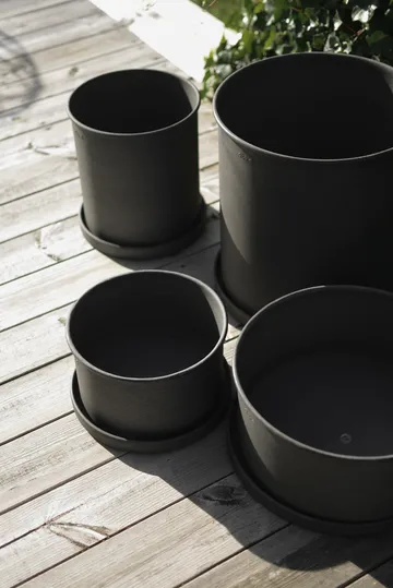 Plant pot krukke large 2-pakning - Svart - DBKD