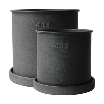 Plant pot krukke small 2-pk - Black - DBKD