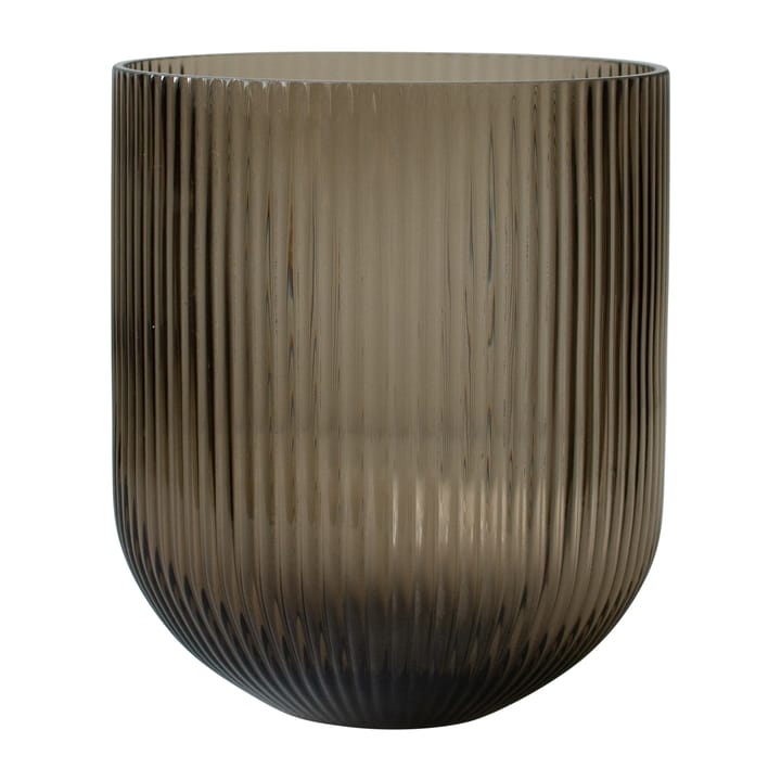 Simple Stripe glassvase brown - Large - DBKD