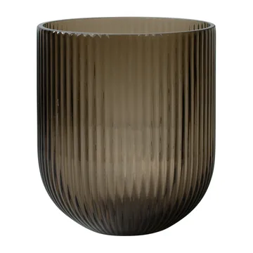 Simple Stripe glassvase brown - Medium - DBKD
