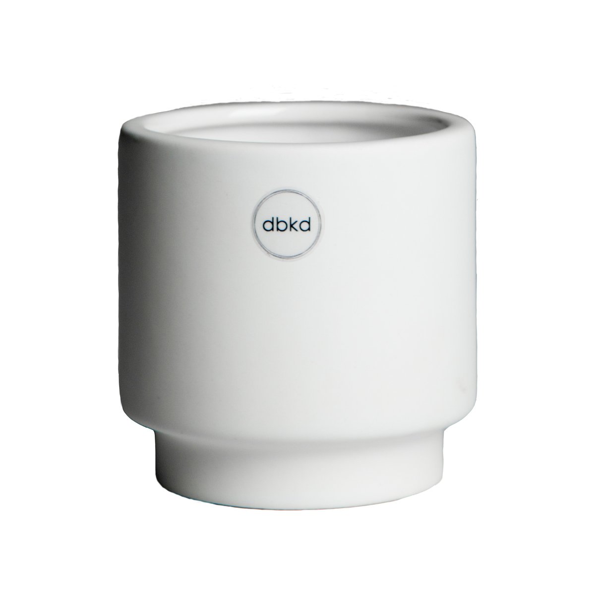 Bilde av DBKD Solid krukke white Liten ø10 cm
