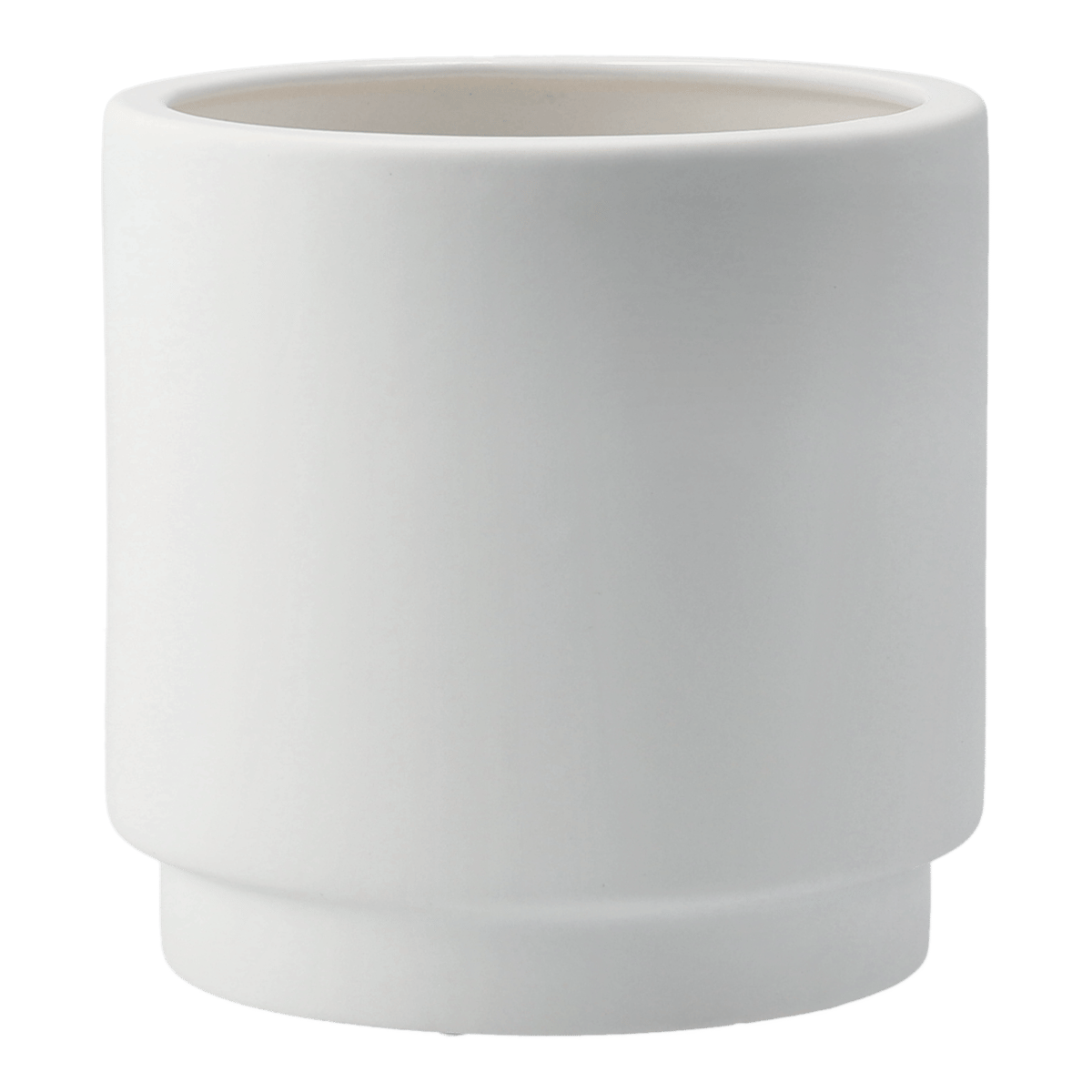 Bilde av DBKD Solid krukke white Medium ø16 cm