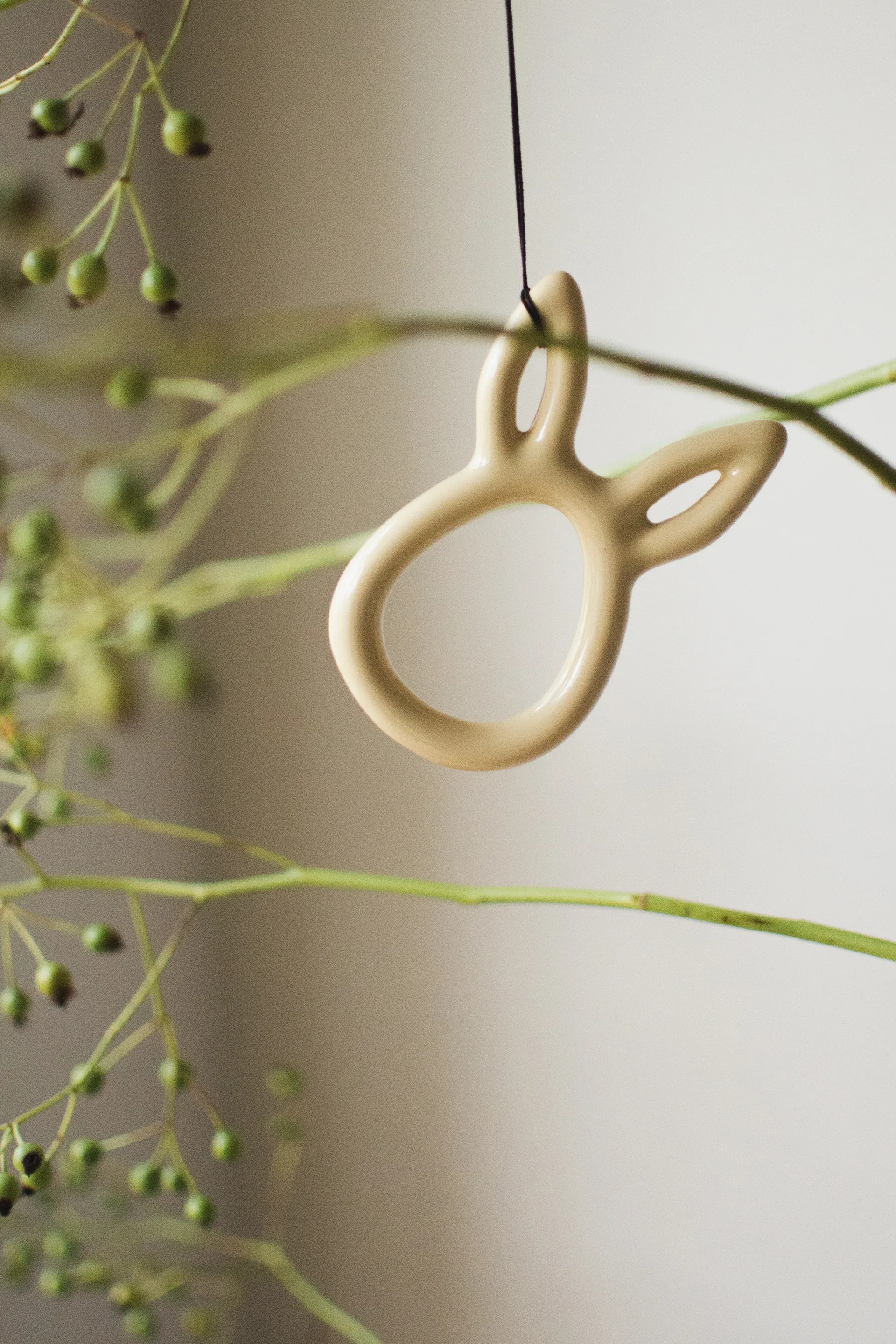 Sprinkle Rabbit påskeanheng 8 cm, Shiny yellow DBKD