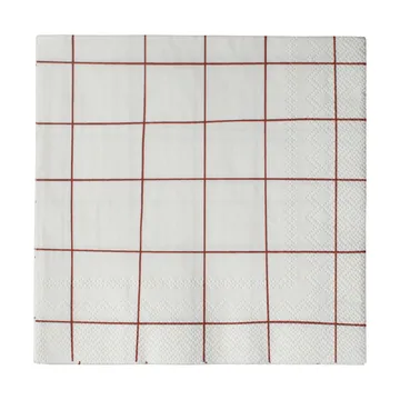 Square papirserviett 33x33 cm 20-pakning - Dark red - DBKD