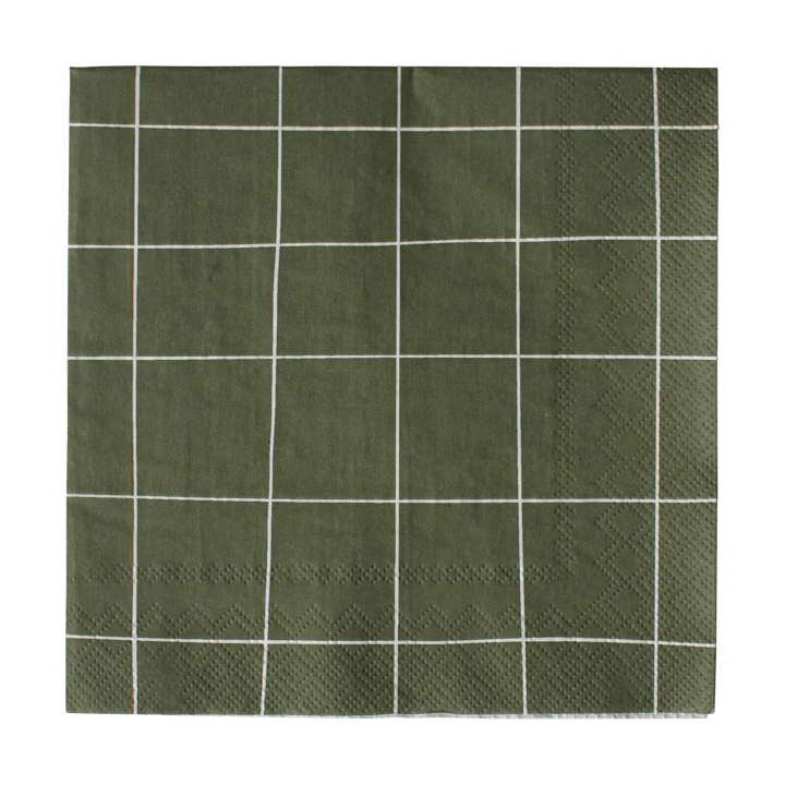 Square papirserviett 33x33 cm 20-pakning - Green - DBKD