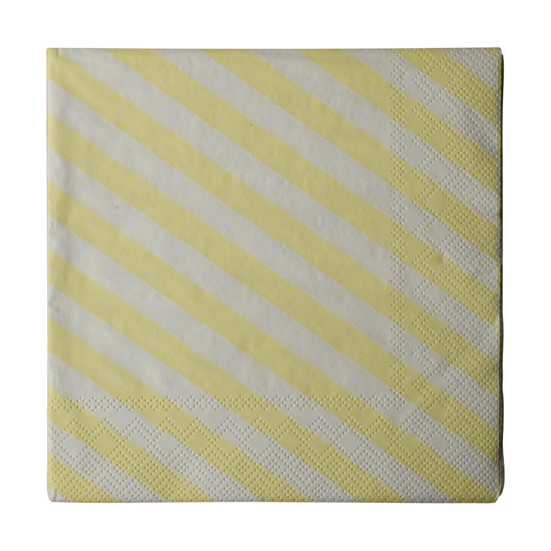 Stripe papirserviett 33x33 cm 20-pakn., Creme DBKD