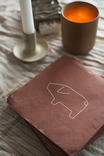 Swedish pig papirserviett 33x33 cm 20-pakning - Red - DBKD