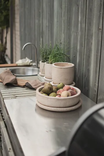 Terra bowl krukke - Sand, Ø30x10,5 cm - DBKD