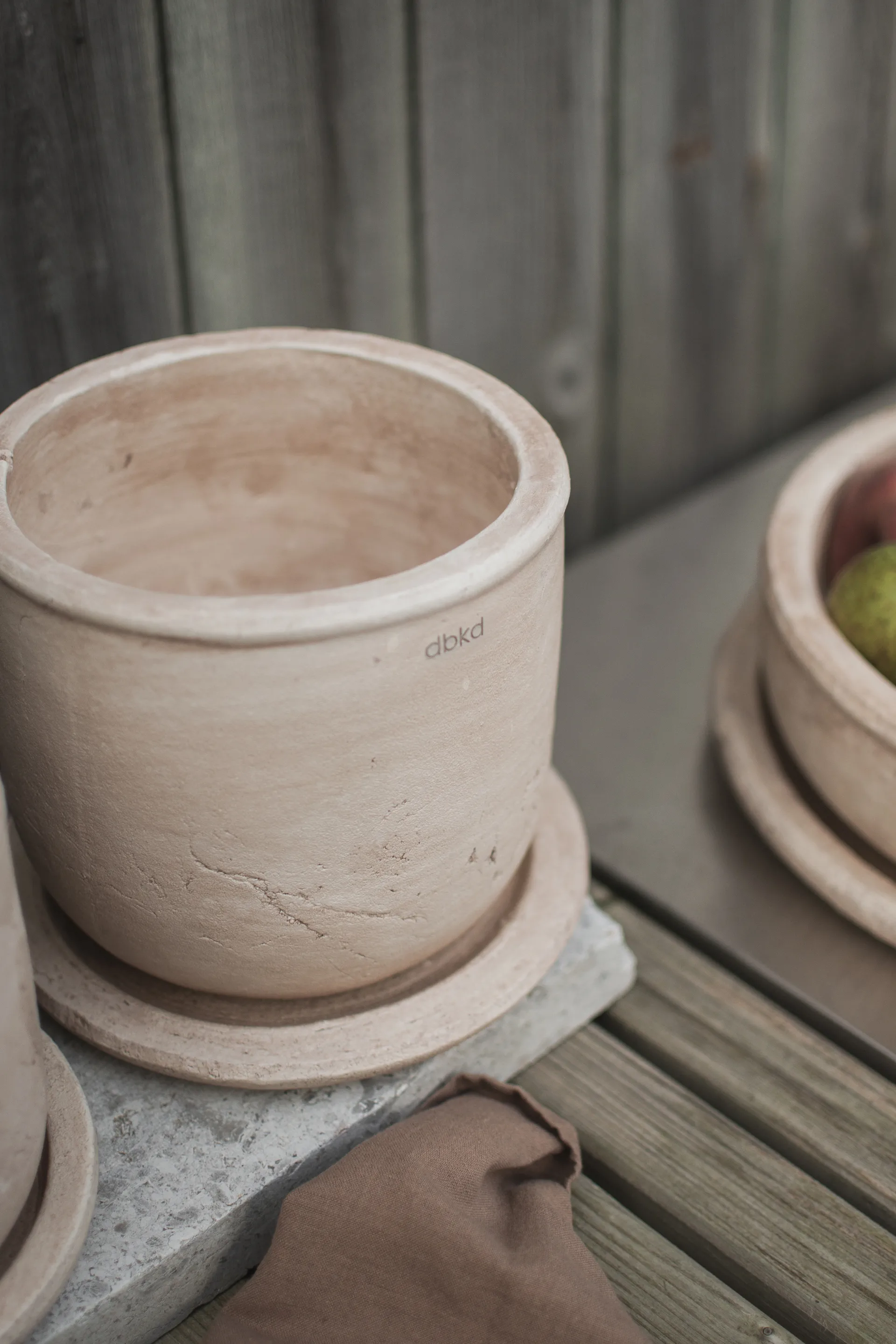 Terra krukke, Sand, Ø18x18 cm DBKD