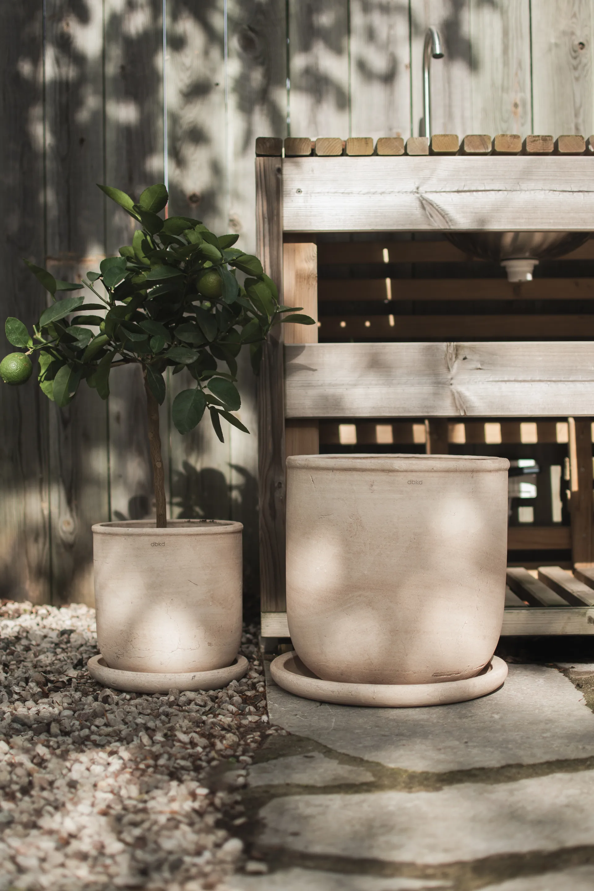 Terra krukke, Sand, Ø23x26 cm DBKD