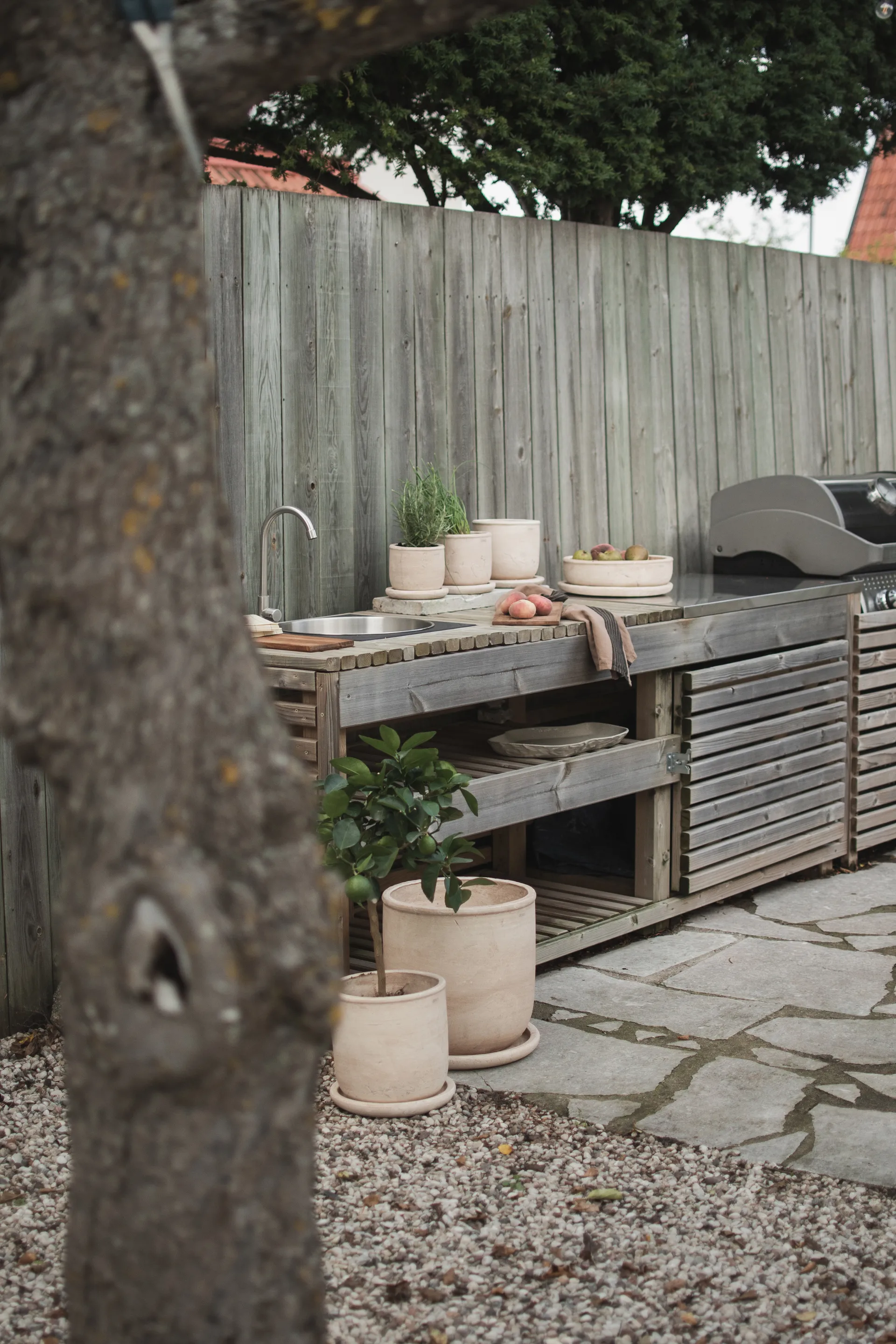 Terra krukke, Sand, Ø23x26 cm DBKD