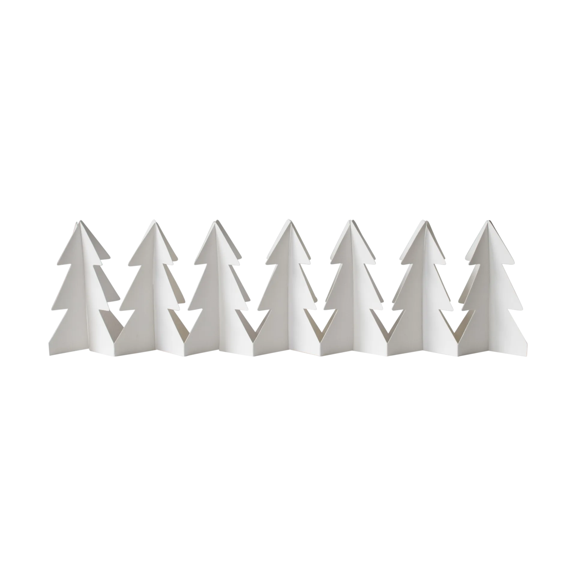Tree in a row dekorasjon, White, 7x60 cm DBKD