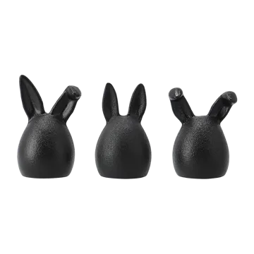 Triplets påskehare 3-pakning - Cast iron - DBKD