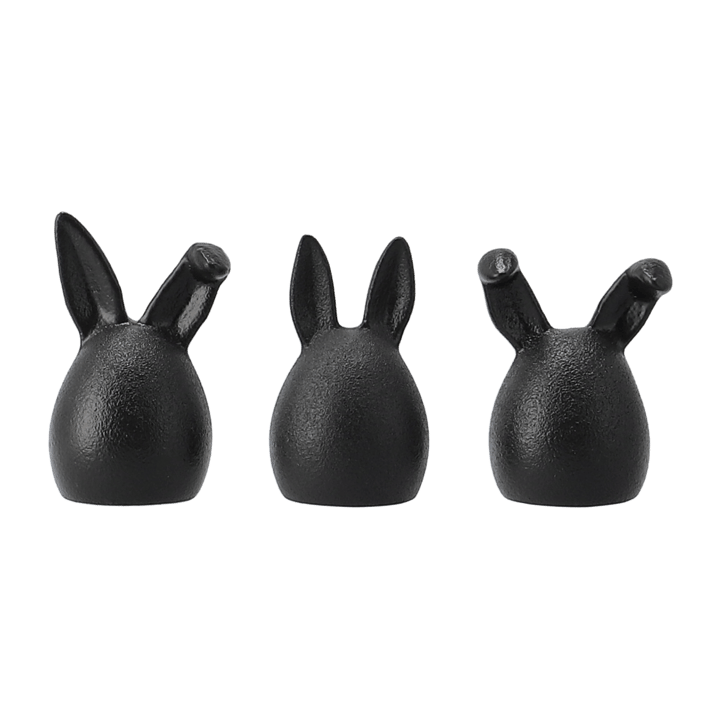 Triplets påskehare 3-pakning - Cast iron - DBKD