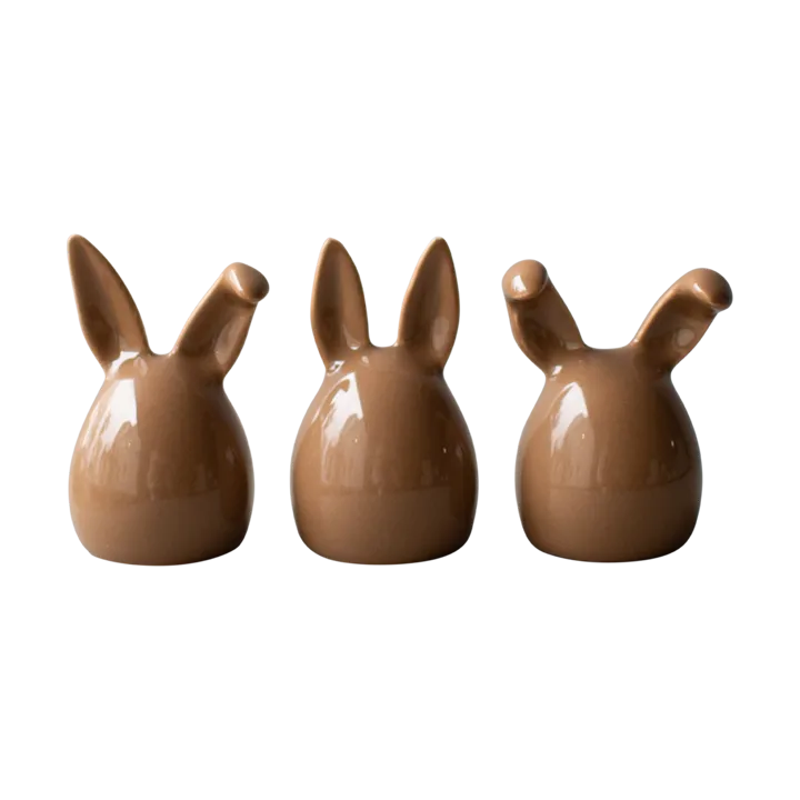 Triplets påskehare 3-pakning - Shiny nougat - DBKD