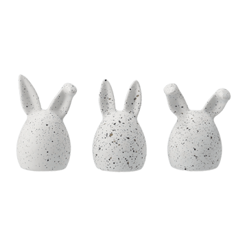 Triplets påskehare 3-pk - White dot - DBKD