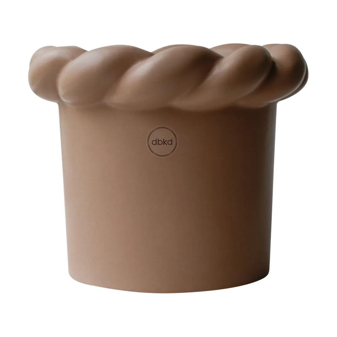 Twine krukke Ø14 cm, Nougat DBKD