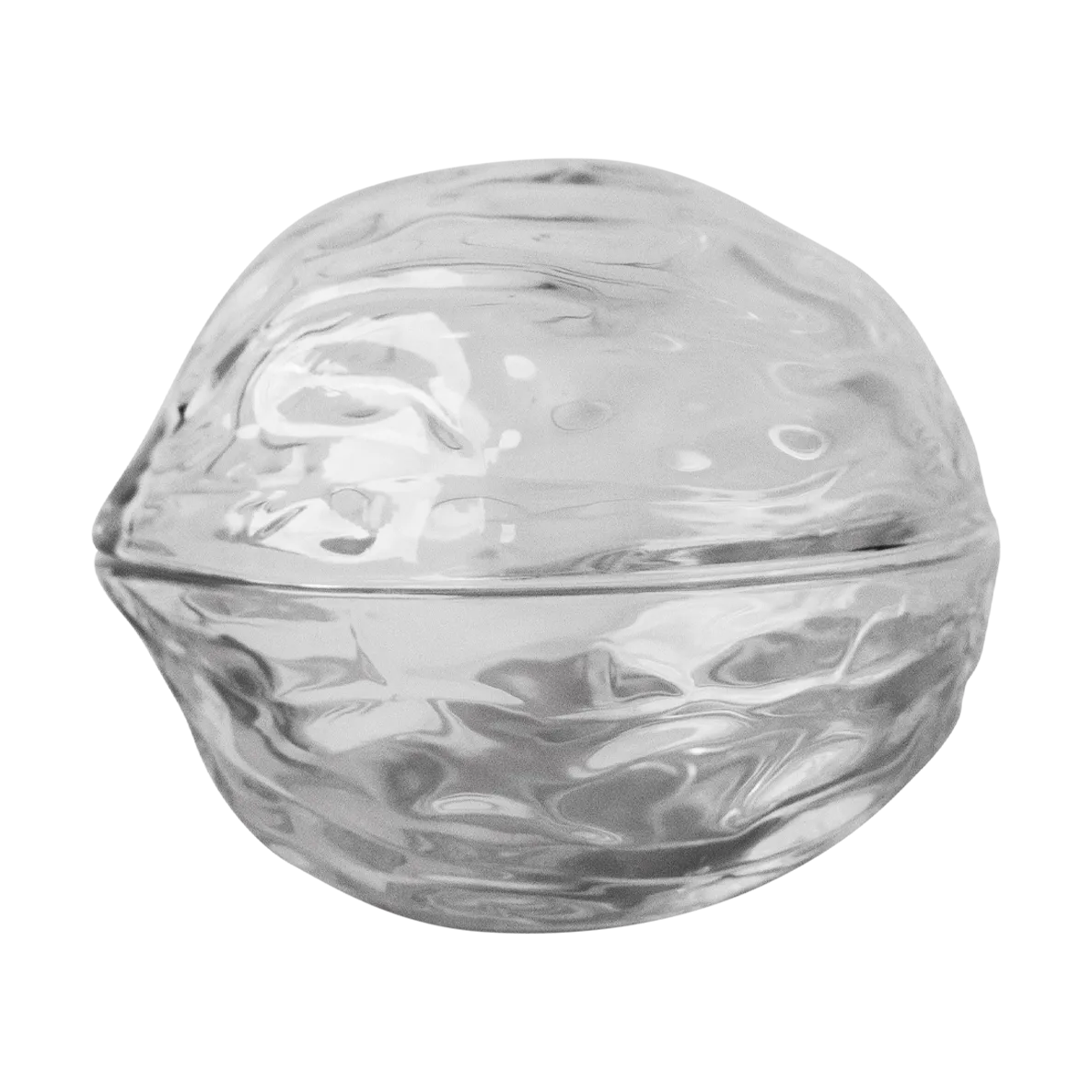 Walnut skål med lokk, Clear DBKD