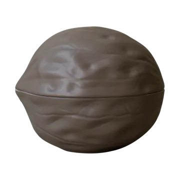 Walnut skål med lokk - Dust - DBKD
