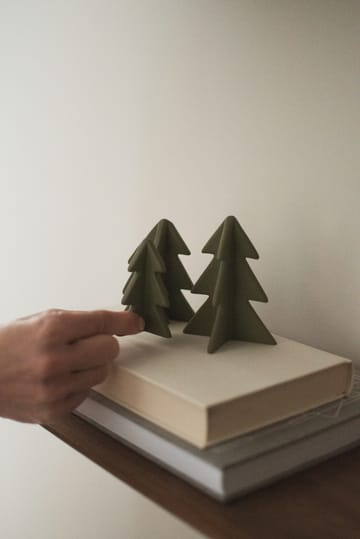 Winter tree dekorasjon - Green, 7 cm - DBKD