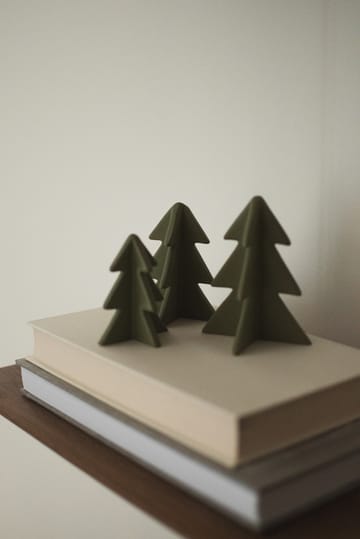Winter tree dekorasjon - Green, 8 cm - DBKD