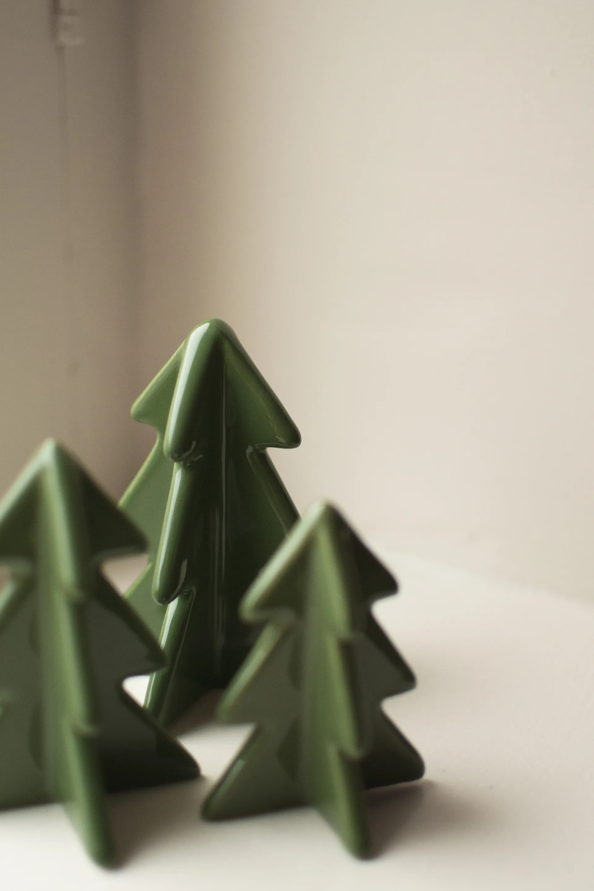 Winter tree dekorasjon, Green, 9,5 cm DBKD