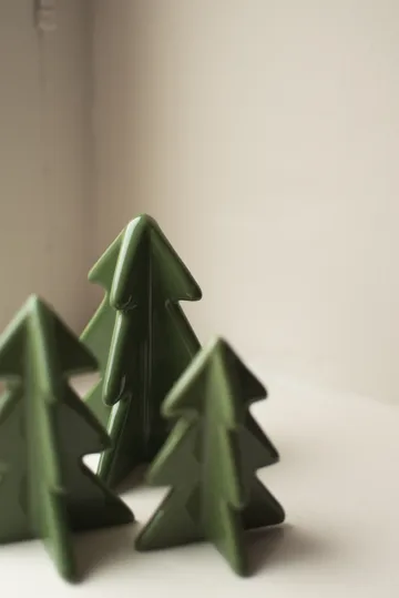 Winter tree dekorasjon - Green, 9,5 cm - DBKD