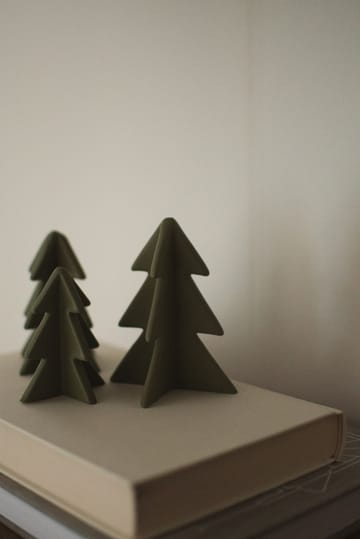 Winter tree dekorasjon - Green, 9,5 cm - DBKD