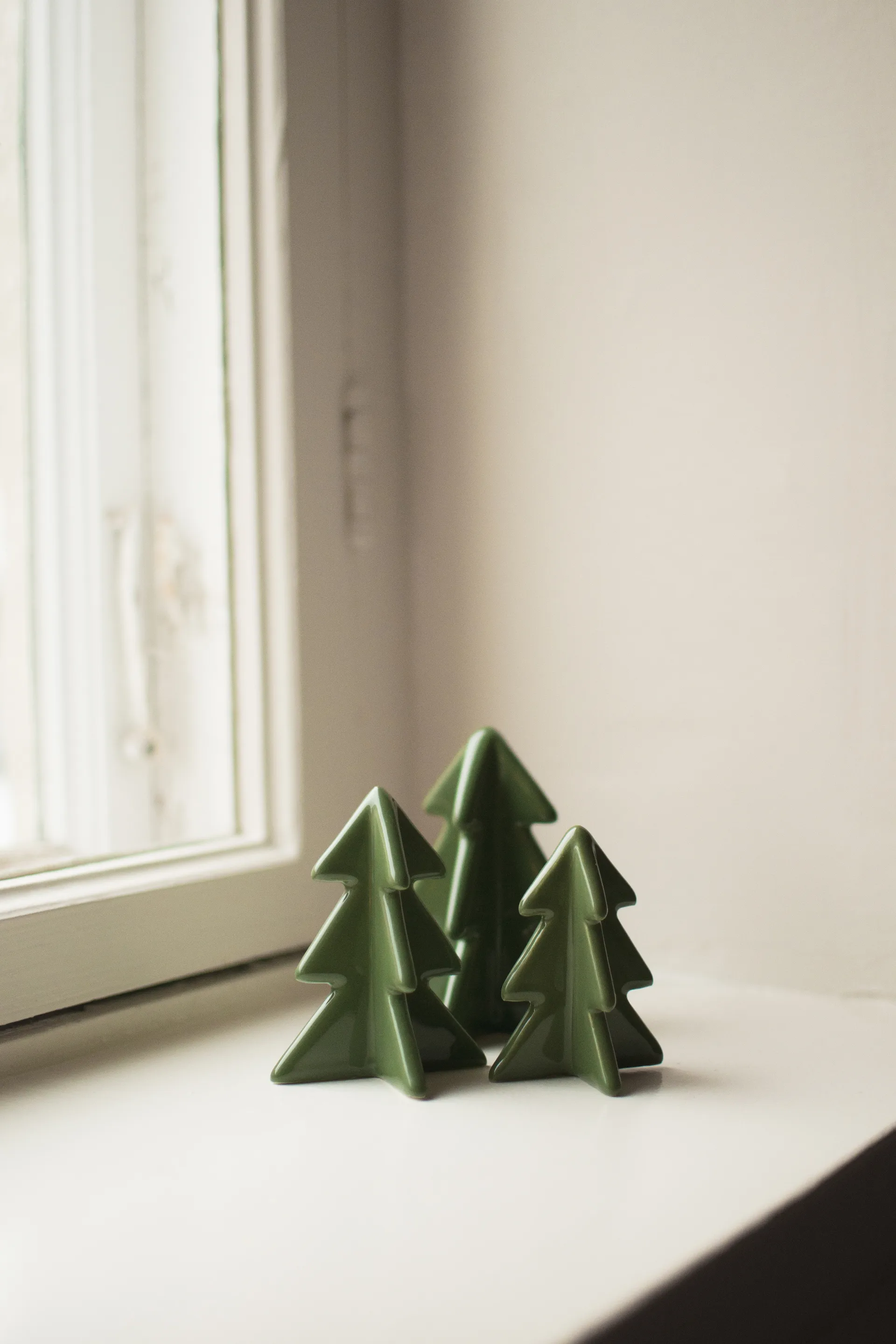 Winter tree dekorasjon, Green, 9,5 cm DBKD