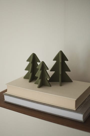 Winter tree dekorasjon - Green, 9,5 cm - DBKD