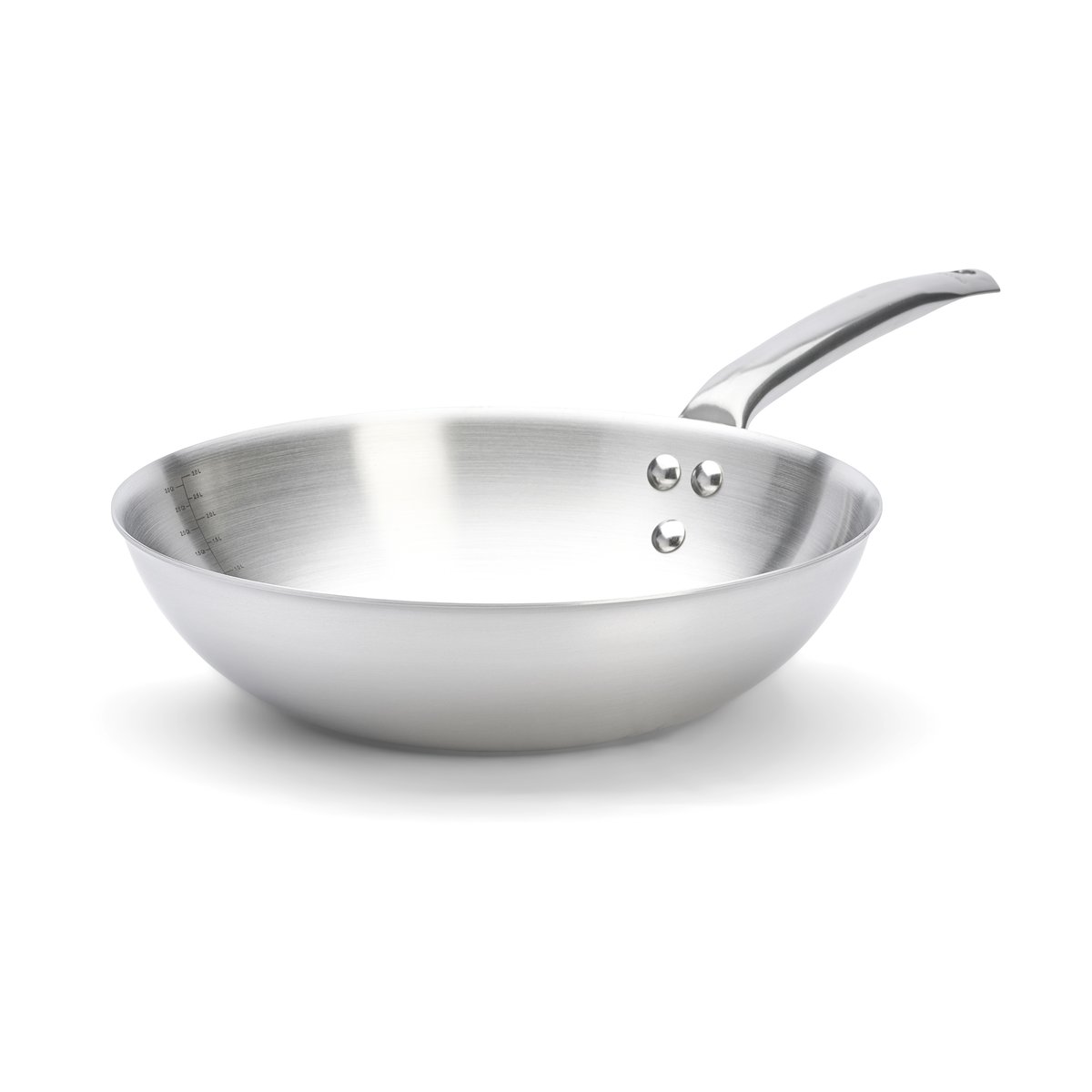 De Buyer Alchimy wok rustfritt stål 28 cm | Skandinavisk Design | Wokpanner | Sølv