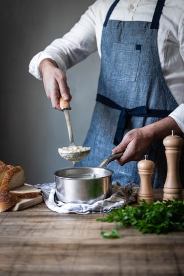 De Buyer B Bois suppeøse med trehåndtak - Rustfritt stål - De Buyer