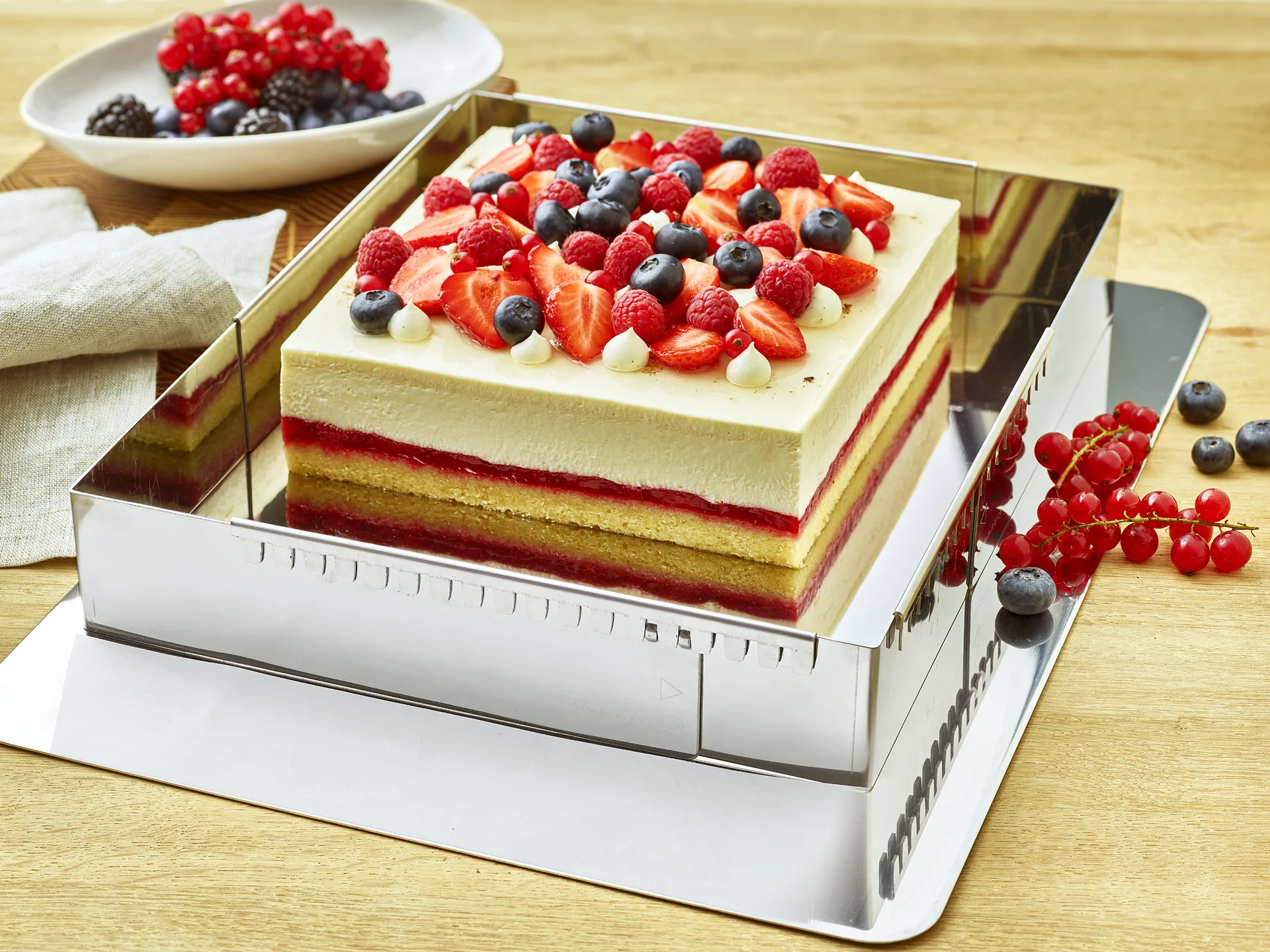 Justérbar bakeform, 43x29cm til 56x84cm De Buyer