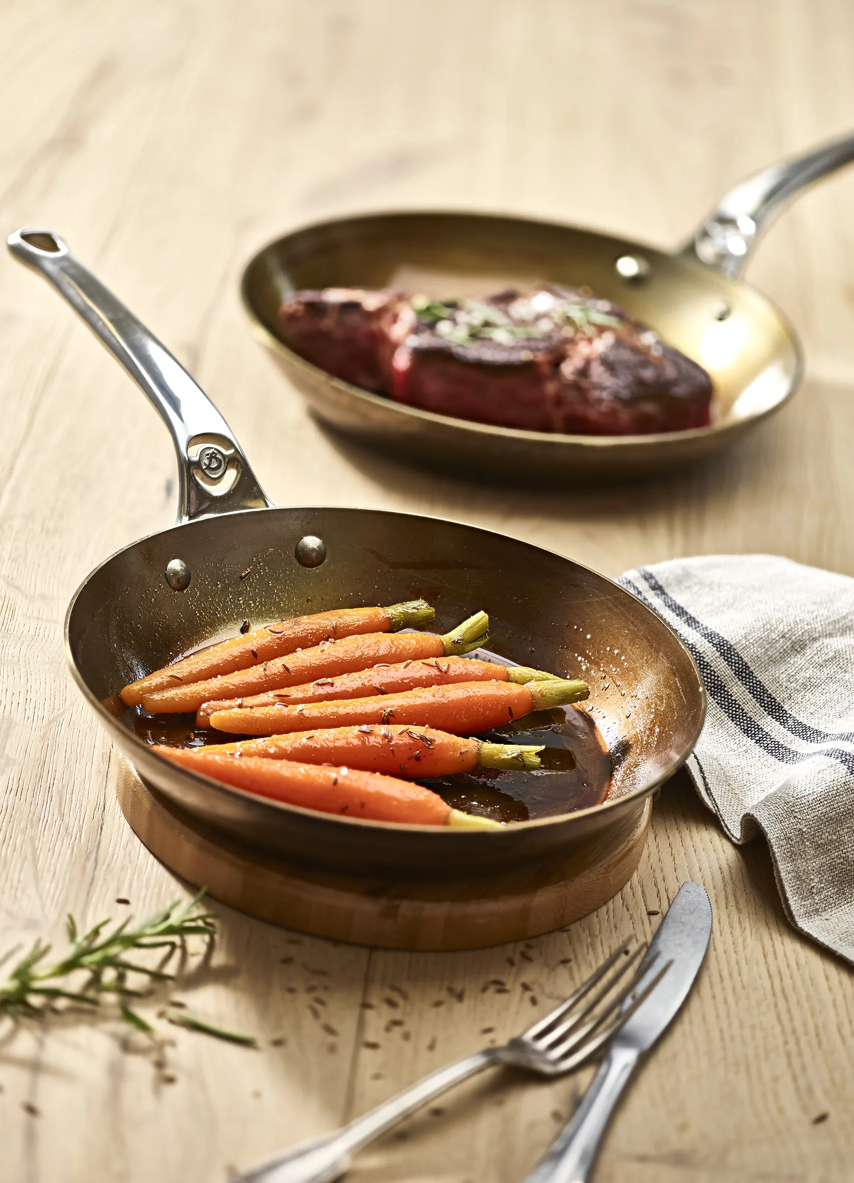 Mineral B Pro stekepanne, 20 cm De Buyer