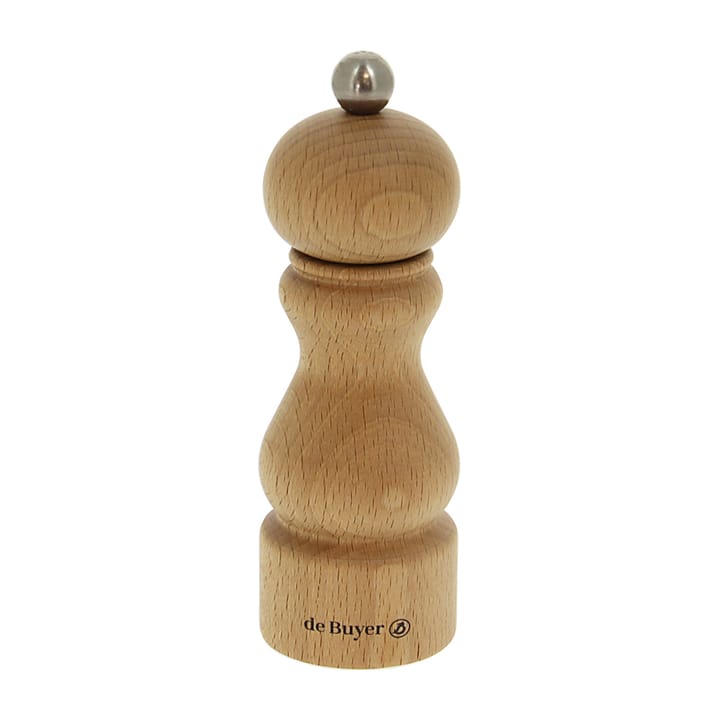 Rumba salt- og pepperkvern keramisk 14 cm - Bøk-lys - De Buyer