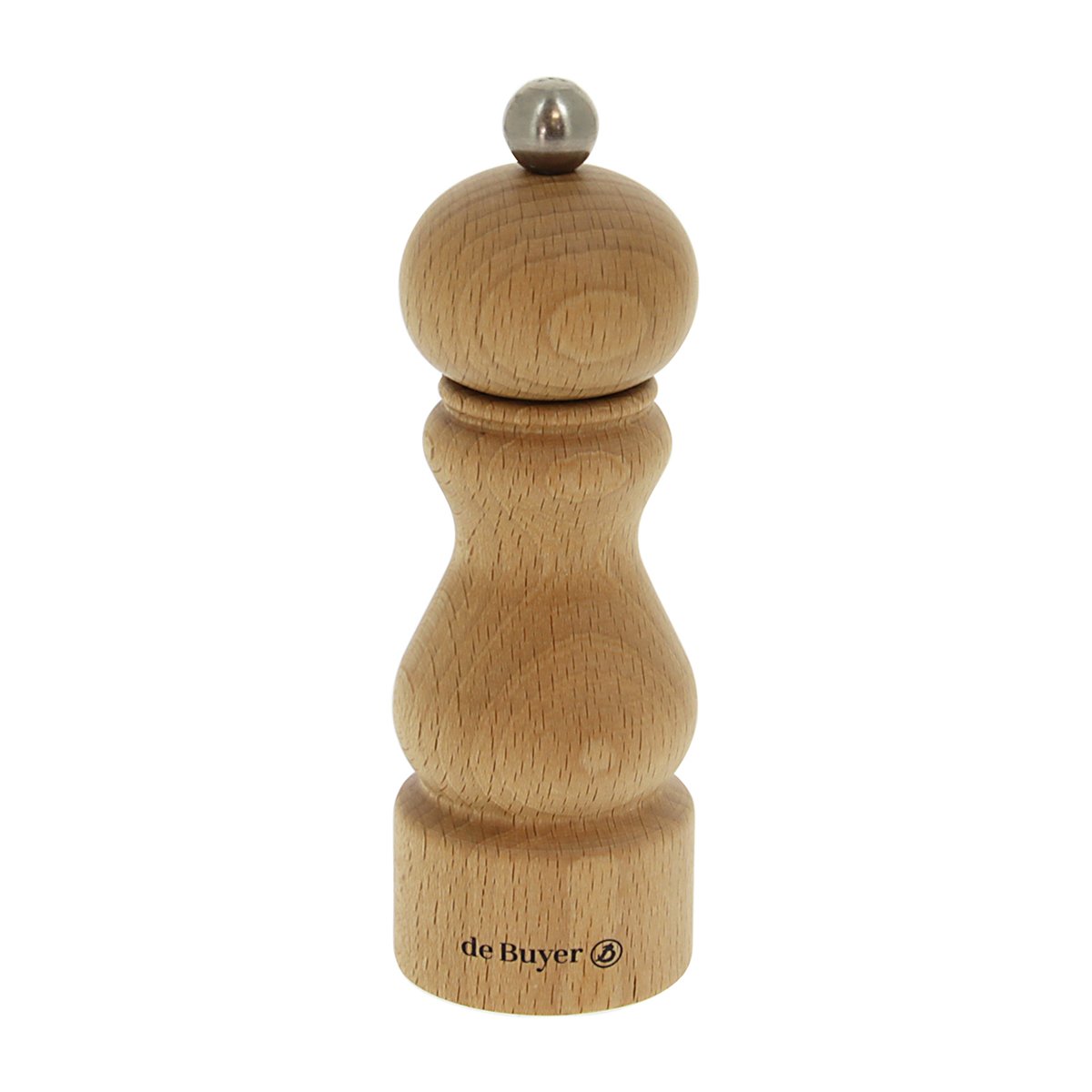 De Buyer Rumba salt- og pepperkvern keramisk 14 cm Bøk-lys