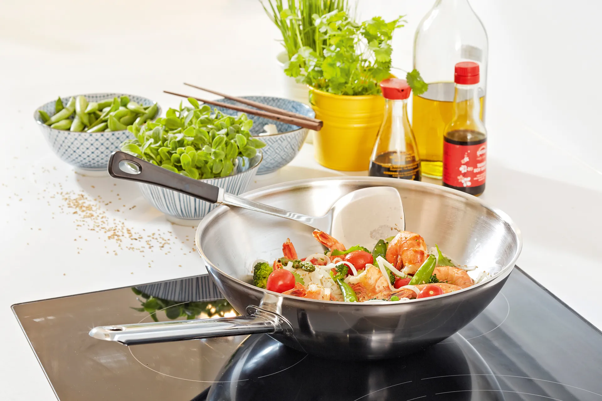 Apollo 7 wokpanne rustfritt stål 7-ply, Ø30 cm Demeyere