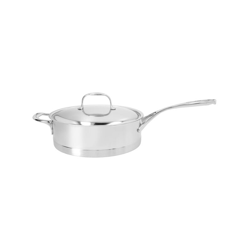 Demeyere - Atlantis 7 Traktör/Sautépanna Med Lock - 28 cm - Stekepanner - Sølv