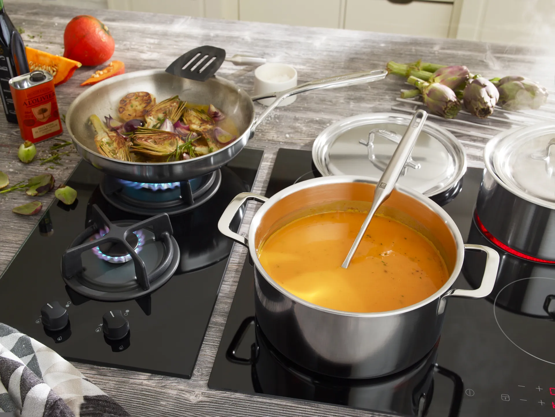 Demeyere 5-Plus gryte høy rustfritt stål, 8 L Demeyere