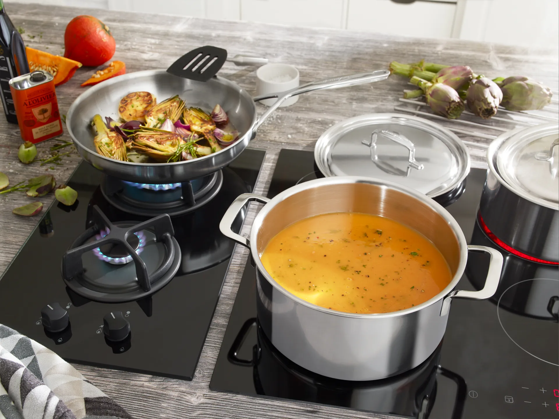 Demeyere 5-plus stekepanne rustfritt stål 5-ply, Ø24 cm Demeyere