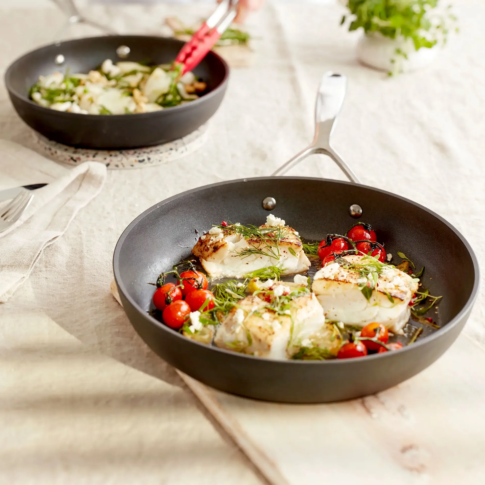 Demeyere Alu Pro 5 Ti-X stekepannesett, 2 deler Demeyere