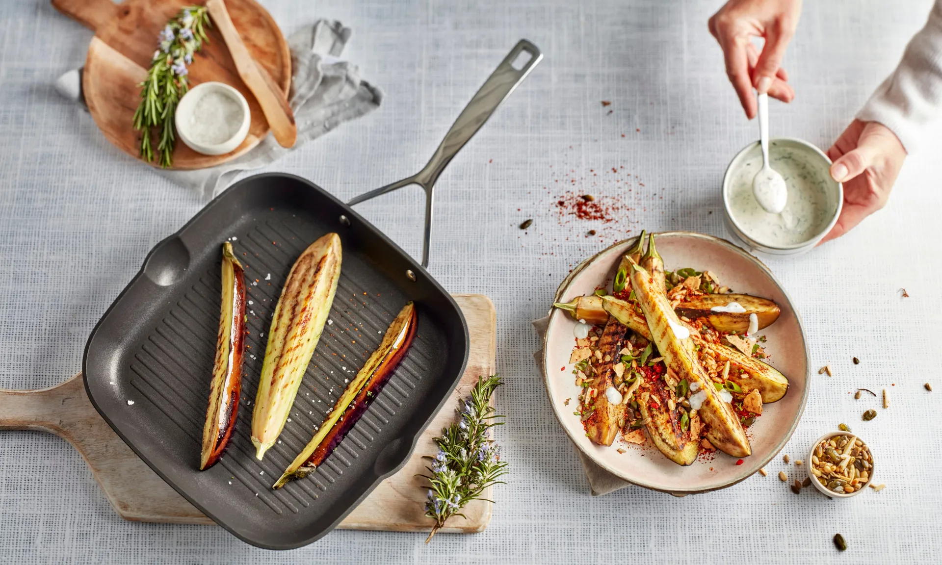 Demeyere Alu Pro grillpanne, 28x28 cm Demeyere