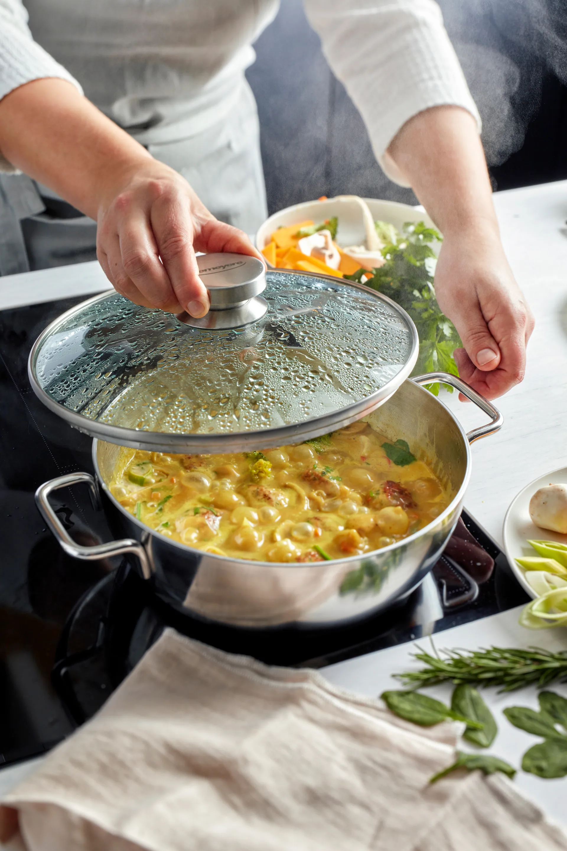 Demeyere Apollo 7 serveringspanne rustfritt stål, 4,8 L Demeyere