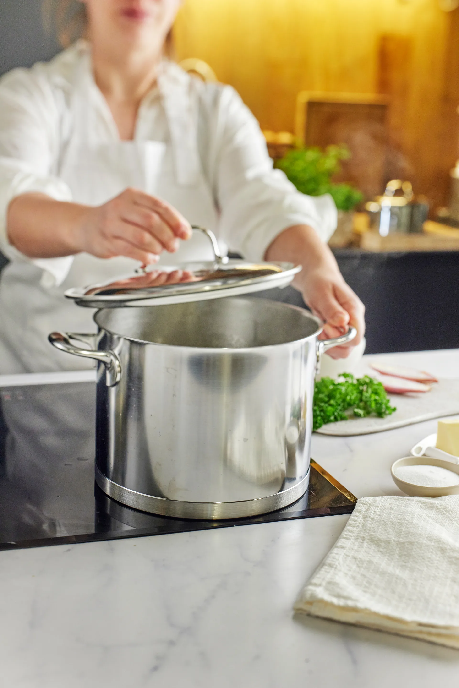 Demeyere Atlantis 7 gryte høy rustfritt stål, 8 L Demeyere